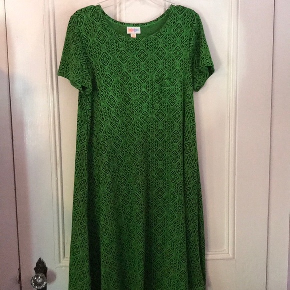 Lularoe green dress - Picture 3 of 4